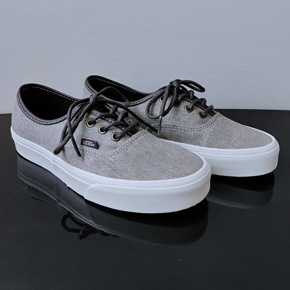 Vans Women's Authentic Low Top Canvas Sneaker in Special C & L Gray Color - Picture 2 of 13